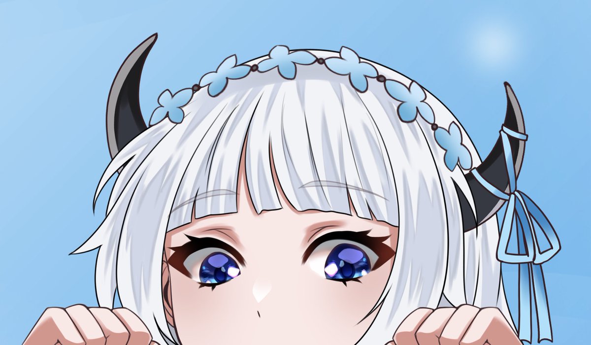 I'm just peeking 👀
💙 to headpat~

#Vtuber #VTuberEN #HUVtuber