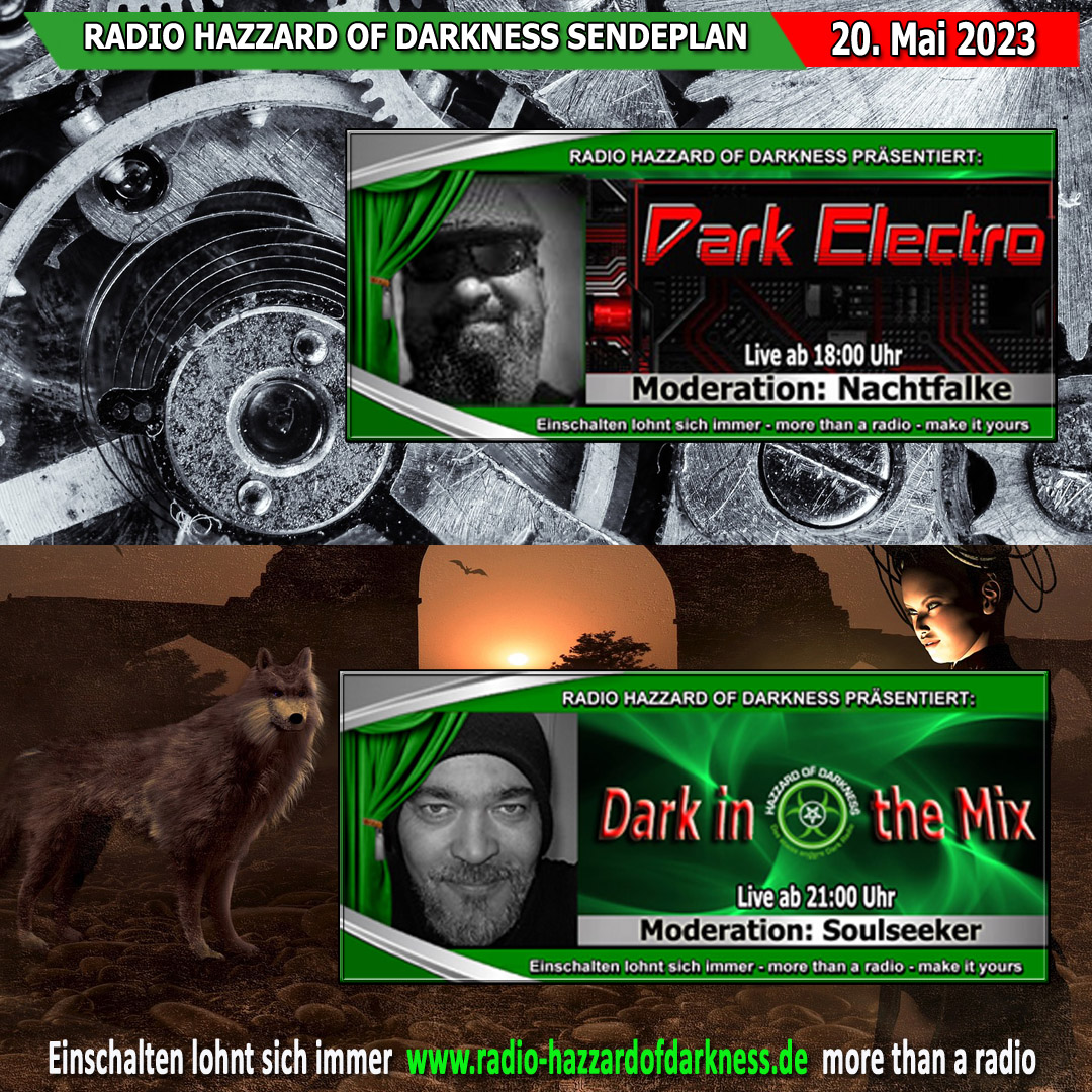 👉 radio-hazzardofdarkness.de

Ab 18:00 Uhr Dark Electro mit Nachtfalke
Ab 21:00 Uhr Dark in the Mix mit Soulseeker

Stream: radio-hazzardofdarkness.de/viewpage.php?p…
Chat: radio-hazzardofdarkness.de/chat/?Chat

#hazzardofdarkness #Gothic #NDH #Synth #Darkpop #Electro #Postpunk #Industrial #Alternative #Aggrotech