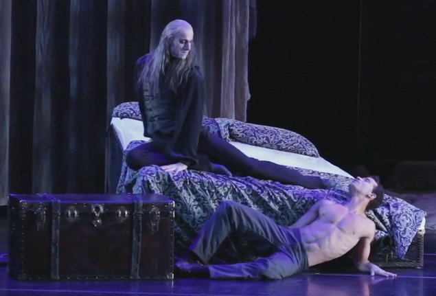 belllmonts's tweet image. currently obsessed with this ballet production of dracula that features an incredibly homoerotic count and jonathan harker