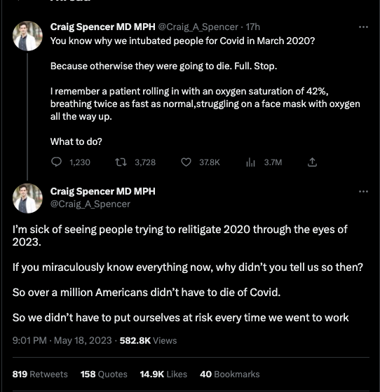 ProfessorAkston's tweet image. I'm sick of seeing people trying to rewrite 2020 through the eyes of 2023.

You were told.

You censored, vilified, investigated, harassed, cancelled, suspended us...all the while we were right.

You even made laws that put our licenses in jeopardy if we spoke.

#NoMiddleGround