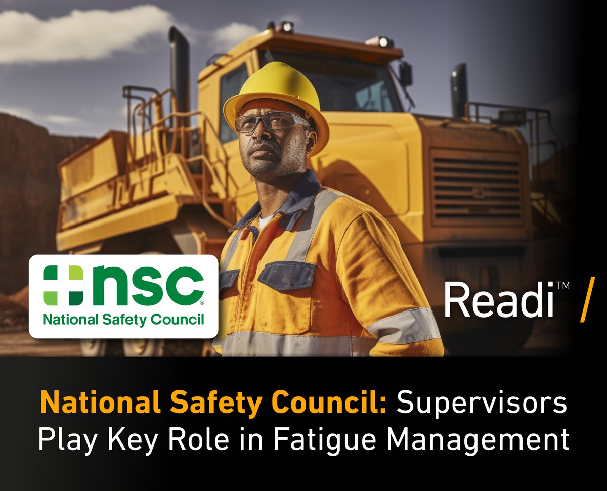 Fatigue Science (@fatiguescience) on Twitter photo In a recent initiative, the NSC has introduced an Impairment Recognition and Response Training program for supervisors, specifically tailored to address workplace impairment.
<a href="/NSCsafety/">National Safety Council</a> #fatiguemanagement #Readi
Read the full article here 👇
hubs.la/Q01Qzy8N0 In a recent initiative, the NSC has introduced an Impairment Recognition and Response Training program for supervisors, specifically tailored to address workplace impairment.
<a href="/NSCsafety/">National Safety Council</a> #fatiguemanagement #Readi
Read the full article here 👇
hubs.la/Q01Qzy8N0