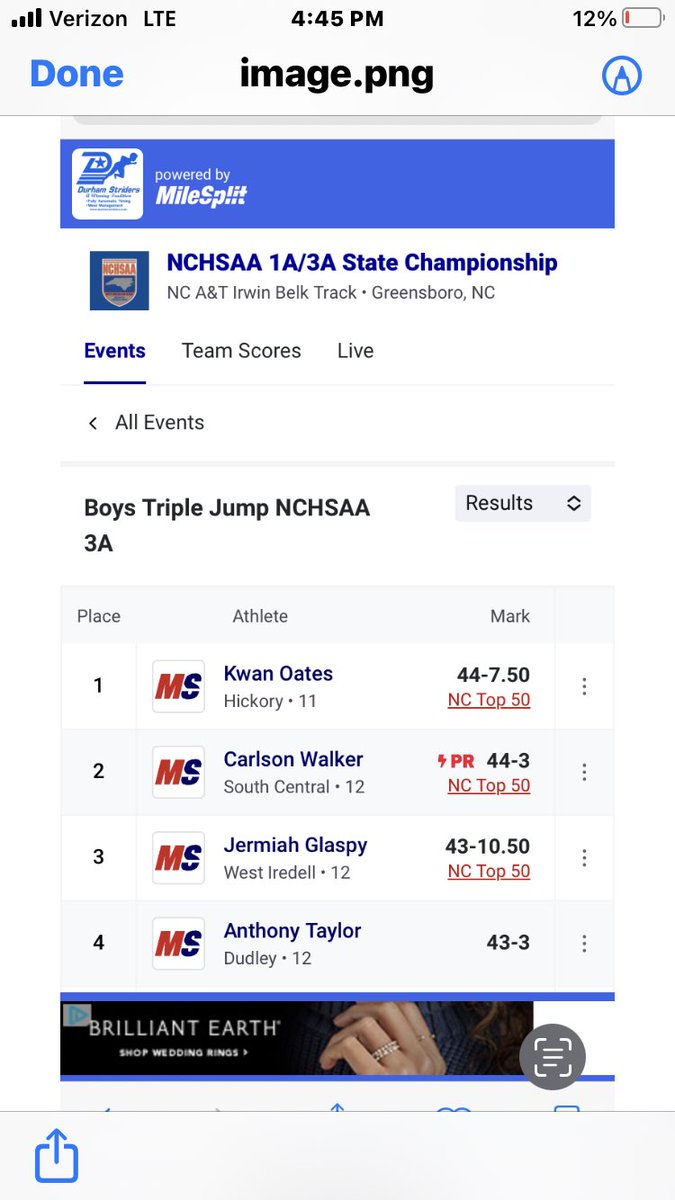 Congratulations to Kwan Oates- State Champion!!!