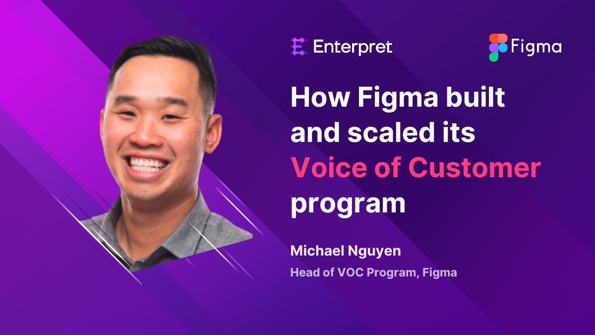 Join us for an exciting discussion where we unveil the secrets behind @figma 's remarkable Voice of Customer program!

🎟️ Seats are limited, so register here now! 👉lu.ma/dbhrqk3o

#Product #VoiceofCustomer #CustomerExperience
