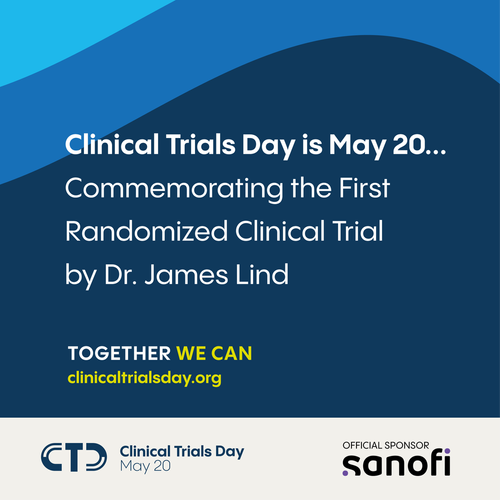 IACRN's tweet photo. May 20 annually is Clinical Trials Day. IACRN joins CRNs in celebrating! Together we can is the theme of Clinical Trials Day 2023. Download this frame, share your passion for your work, and share on social media! thanks @ACRPDC  for the #CTD2023 graphics. #ClinicalTrialsDay https://t.co/MydZPVaAp4