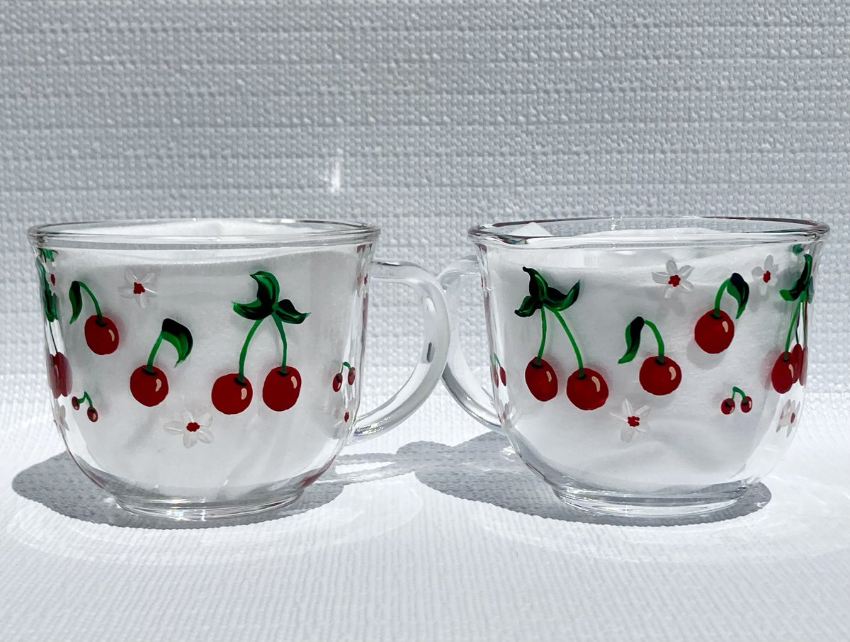 etsy.com/listing/146202… #cherrydecor #jumbocups #soupcups #SMILEtt23 #housewarming #bridalshower #CoffeeTime
