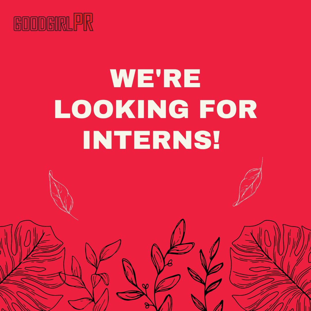 GoodGirlPR's tweet image. Please send resumes to contact@goodgirlpr.com.  #printernship