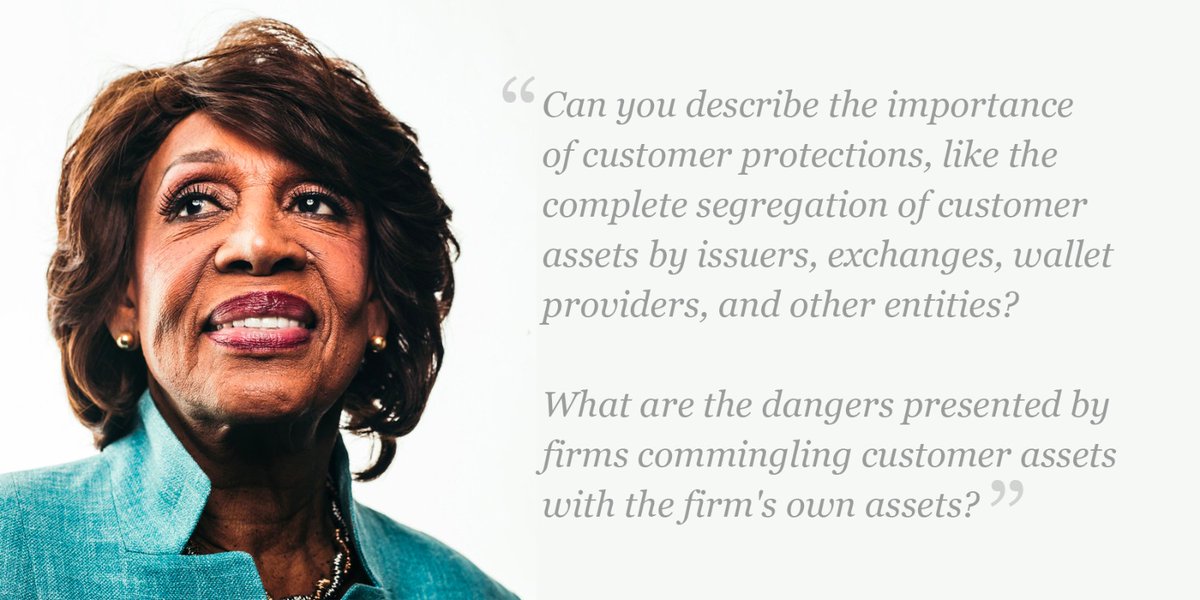 JamesSlazas's tweet photo. At @FinancialCmte @RepMaxineWaters highlighted FTX Japan asset segregation

We must protect consumers from operators AND protect operators from volatility by holding assets off-balance sheet–digital safety deposit boxes–eliminating the conversation of capital reserve requirements https://t.co/zbgAbOle0h