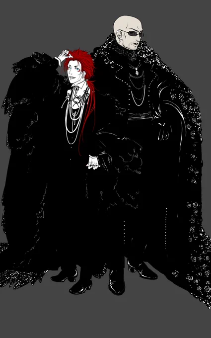 Sketches of MetGala outfits but it's the Turks #FFVIIBC