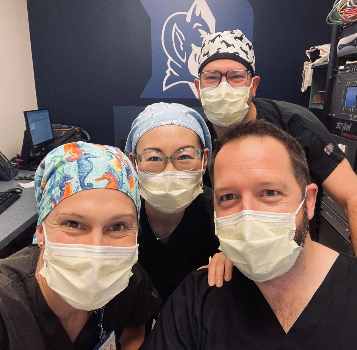 LauraRosenbergerMD (@rosenbergermd) on Twitter photo #Fridays <a href="/DukeSurgery/">Duke Surgery</a>. With 4️⃣ORs running and the best 🏆 #reconstructive partners. “No breast is safe today”. Perhaps, no #breastcancer is safe today!🎗️ <a href="/mdbphillips/">Brett Phillips</a>, <a href="/chibaAkiko/">Akiko Chiba, MD, FACS</a>, <a href="/geoffroysisk/">Geoffroy Sisk</a> <a href="/DukeSurgOnc/">Duke Surgical Oncology</a> #Fridays <a href="/DukeSurgery/">Duke Surgery</a>. With 4️⃣ORs running and the best 🏆 #reconstructive partners. “No breast is safe today”. Perhaps, no #breastcancer is safe today!🎗️ <a href="/mdbphillips/">Brett Phillips</a>, <a href="/chibaAkiko/">Akiko Chiba, MD, FACS</a>, <a href="/geoffroysisk/">Geoffroy Sisk</a> <a href="/DukeSurgOnc/">Duke Surgical Oncology</a>