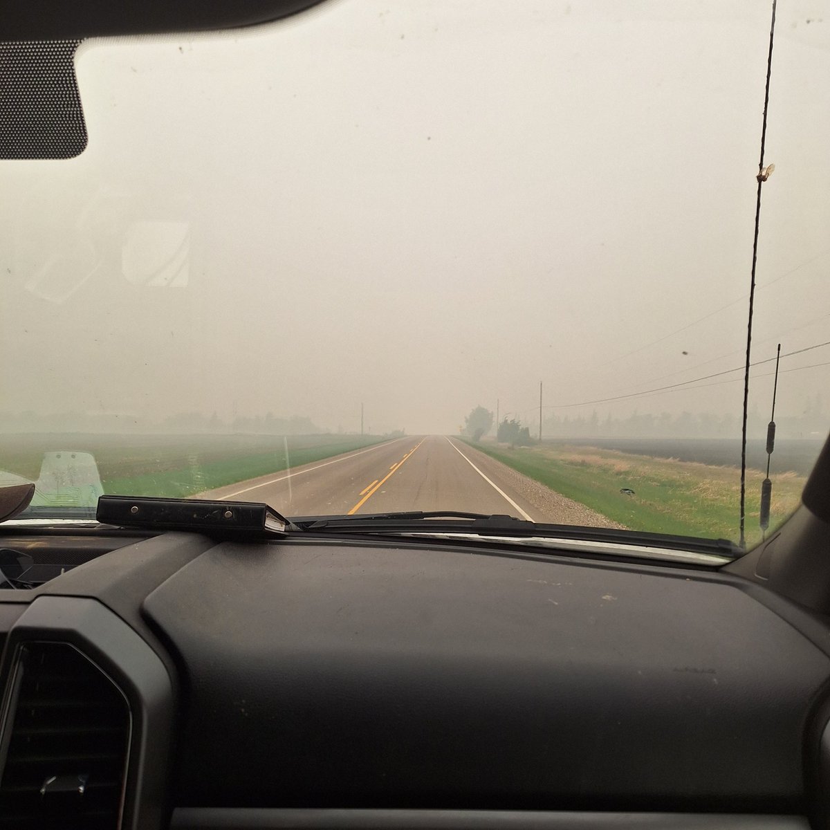 Smokey as F in Dawson Creek, BC. 🌫  
There's been fires all over the place.  Fort St. John recently.

#wildfires  🇨🇦