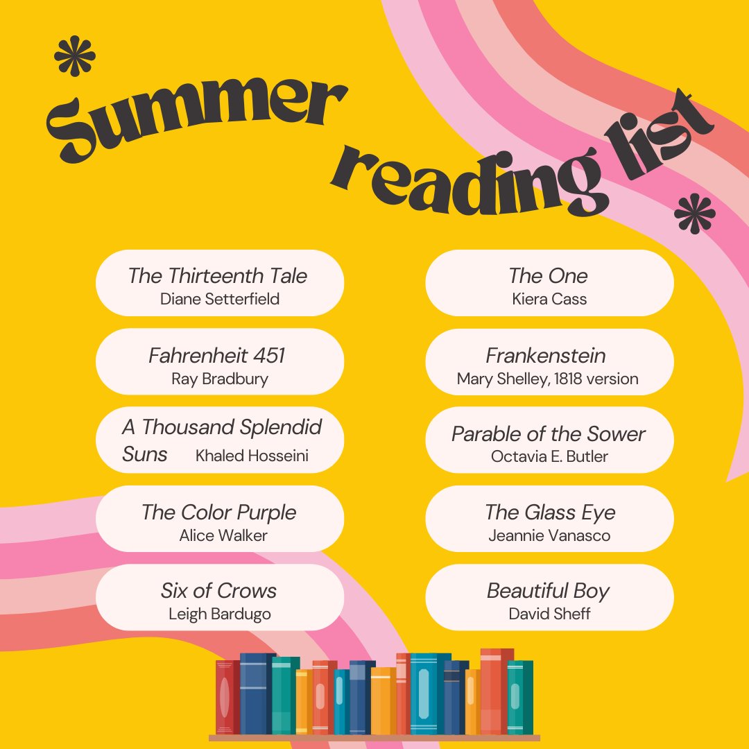 Looking for something to read this summer? Check out these favorites submitted by BW English students! 📚