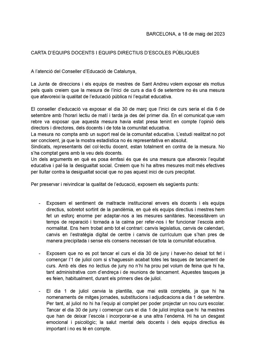 Xarxa Escoles Públiques St. Andreu tweet media