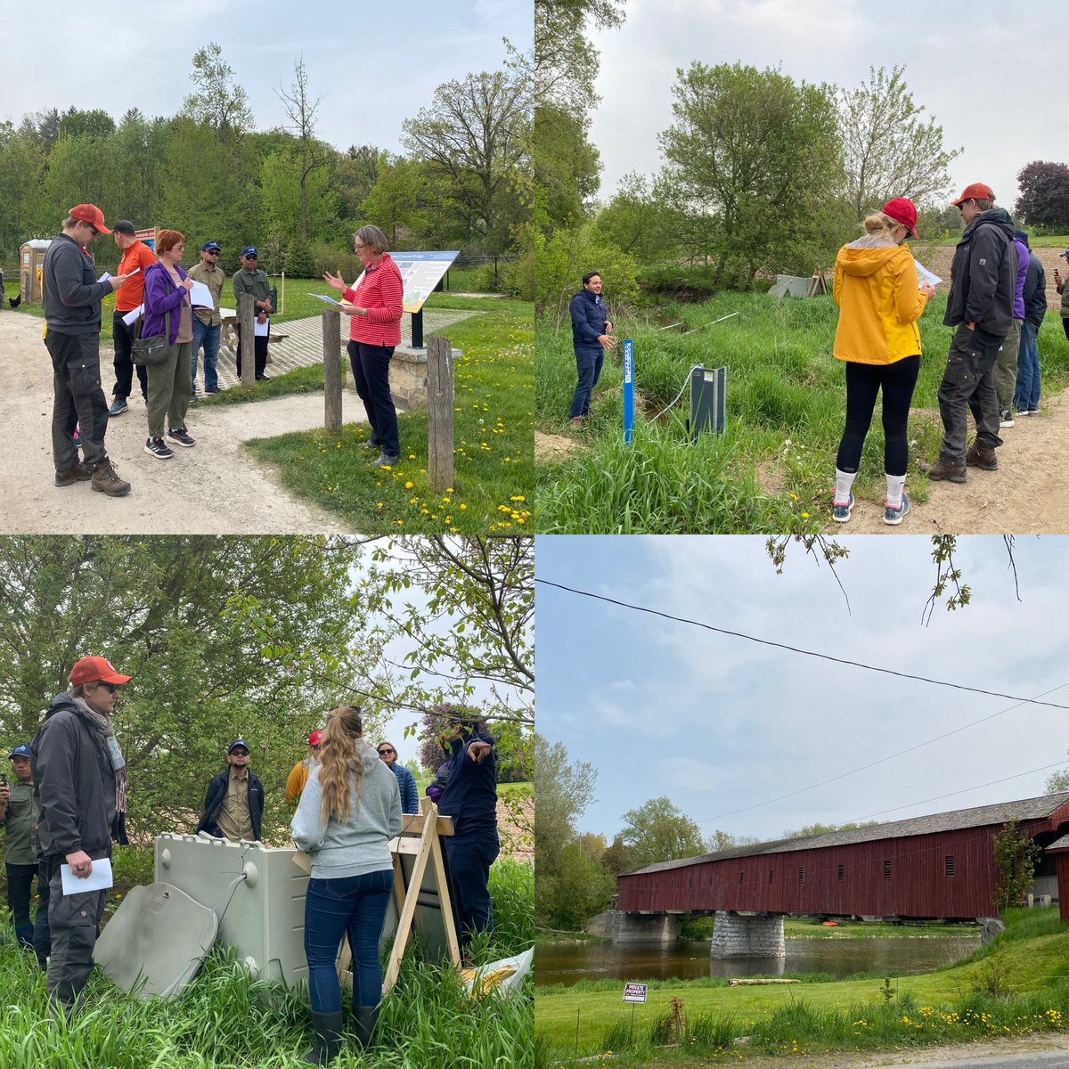 Perfect weather for a field trip, touring the lovely Grand River watershed and our field sites!