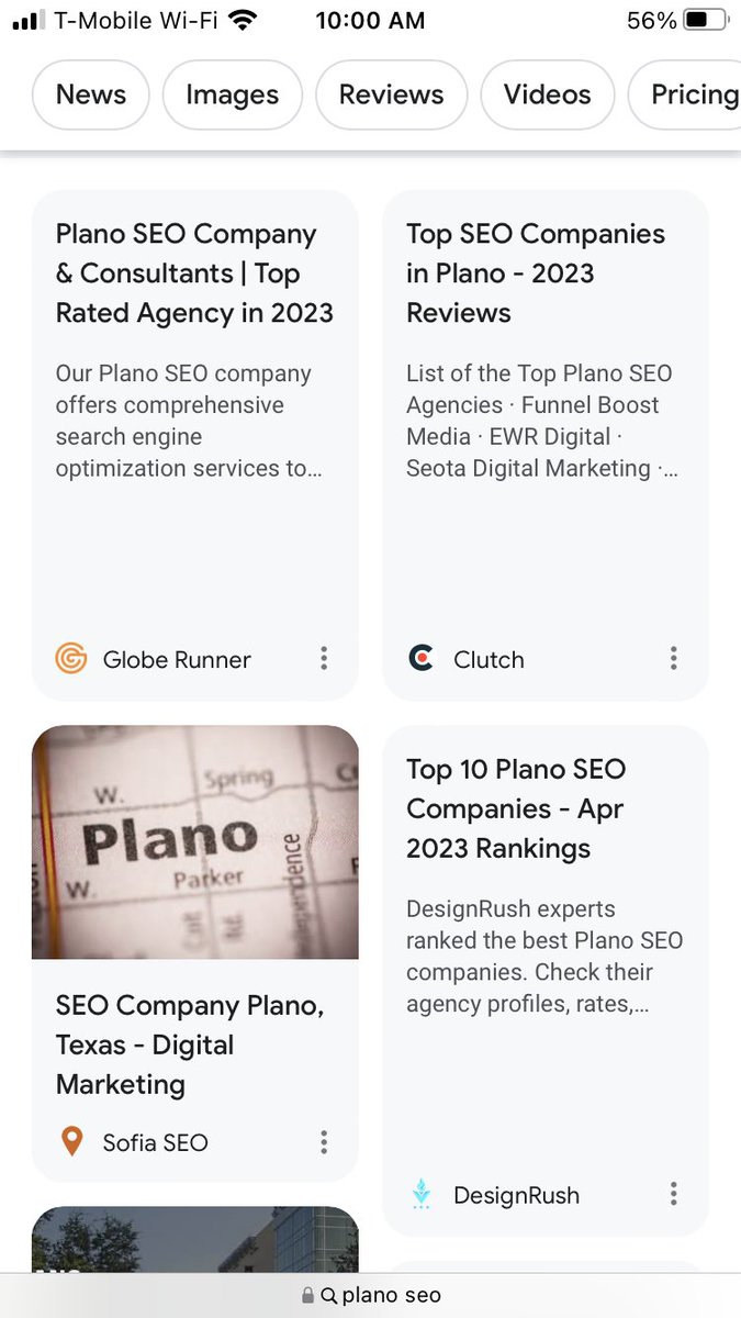 Did anyone else notice the changes in the google search results on mobile today? The top 3 listings were followed by listings in a box format. @DarrenShaw_  @brodieseo @aleyda @krystal_taing @Marie_Haynes   #seo #localseo