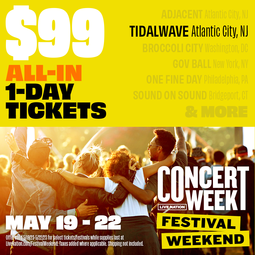 DylanScottCntry's tweet photo. I am helping to kicking off Live Nation's Festival Weekend with single day passes for TidalWave Festival on the Atlantic City Beach! Passes are on sale now-Monday at 11:59pmET! I hope to see ya at #tidalwavefest! https://t.co/BRtFS9fD3b