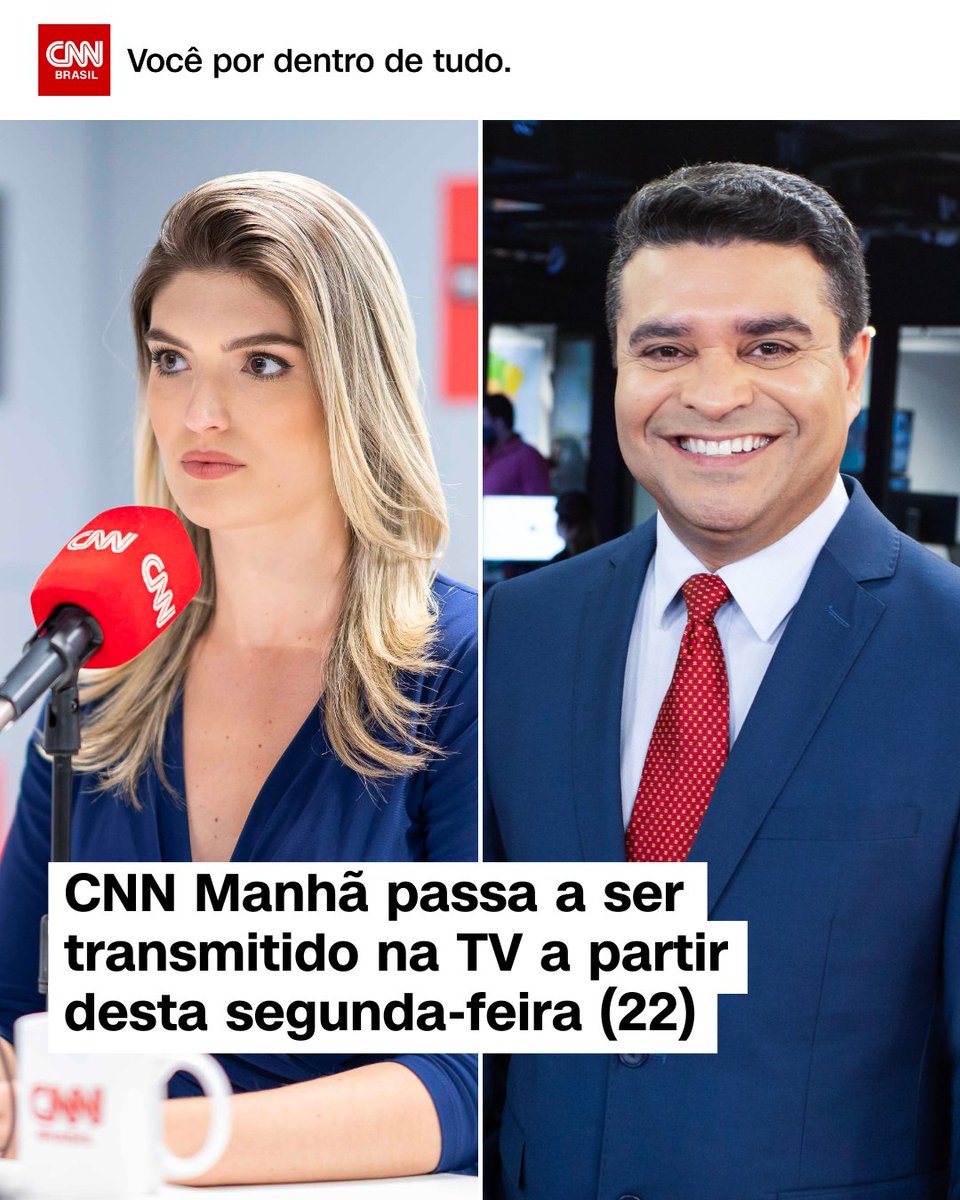 CNN Brasil on Twitter "A partir da próxima segundafeira (22), a CNN