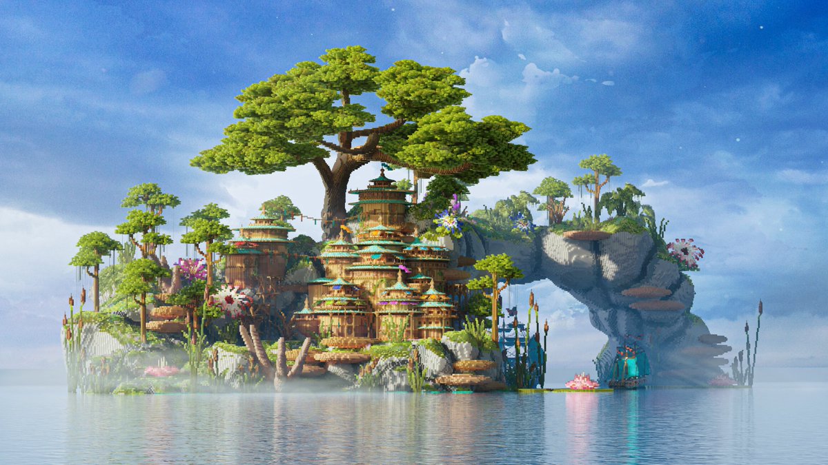 neaseabe's tweet image. 'Amara'

1st render by: @omgabuilds  
2nd render by: @Zeraph17 
3rd render by: @Juuicybtw

#minecraft #minecraftbuilds #junglefantasy