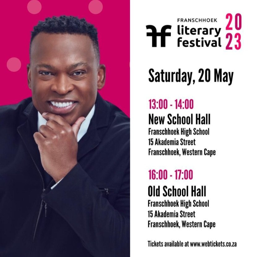 robertmarawa's tweet photo. I'll be at the Franschhoek Literary Festival this weekend in conversation with @Fafdup on his autobiography #ThroughFire from 13h00 on Saturday. Later in the afternoon catch @MandyWiener &amp; I speaking about my book, #GqimmShelele. See you there @FranLitFest 🤝🏾🤝🏾 https://t.co/ipex4YLF6u