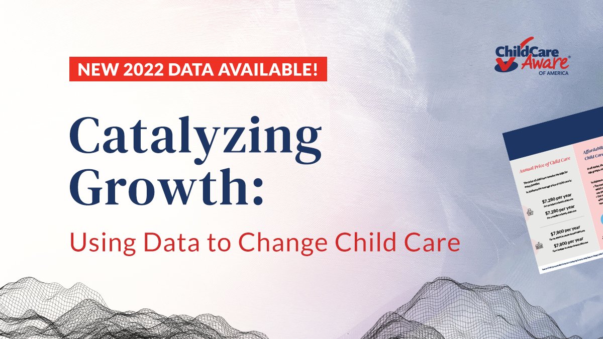 New 2022 data from <a href="/childcareaware/">Child Care Aware of America</a> is available. Explore the latest on the price of child care and a landscape analysis - state-specific data are included: hubs.li/Q01QcsZV0 #changechildcare