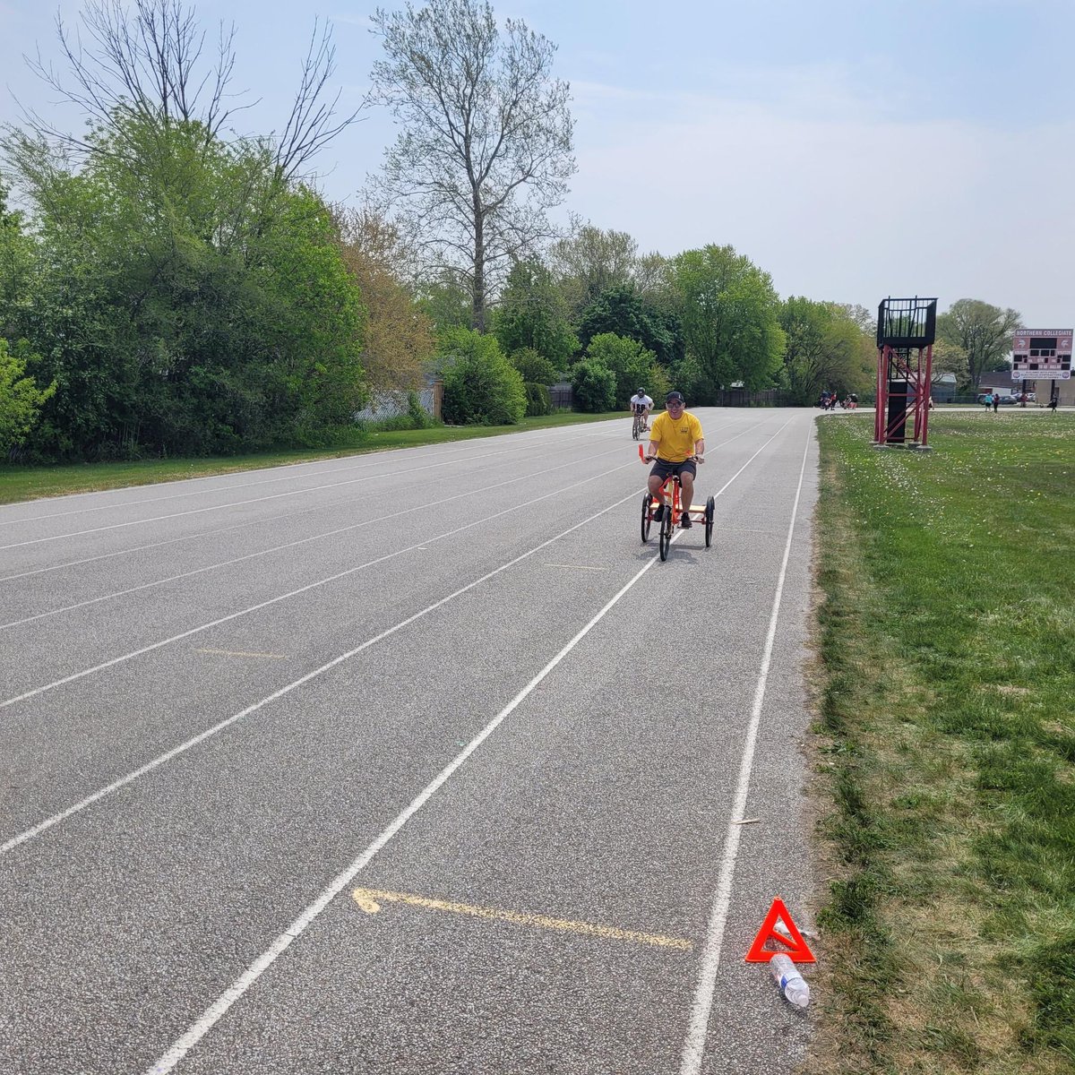This afternoon Sarnia Firefighters participated in Northern Collegiates Vikes on Trikes in Support of Eshe Lai. Eshe is a future Northern student who is battling leukemia. Sarnia Firefighters stand behind you Eshe! Keep Fighting!