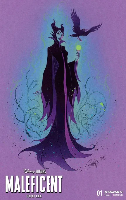 Who picked up my recent variant cover to   Villains • MALEFICENT #1 this week? Featuring artwork I did back in 2014 for the  WonderGround Gallery. Available signed on my webstore 
