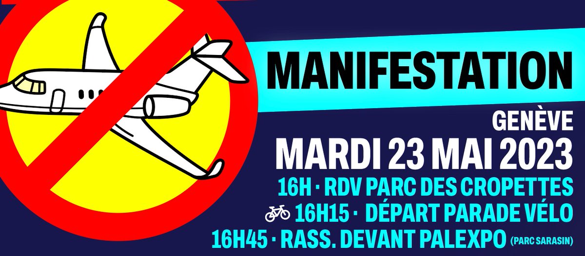 7 raisons de venir manifester contre EBACE, le grand sommet européen de l’aviation privée  qui se tient la semaine prochaine à Genève. 

Un 🧵sur les jets privés et sur ce salon de la honte.

1/10