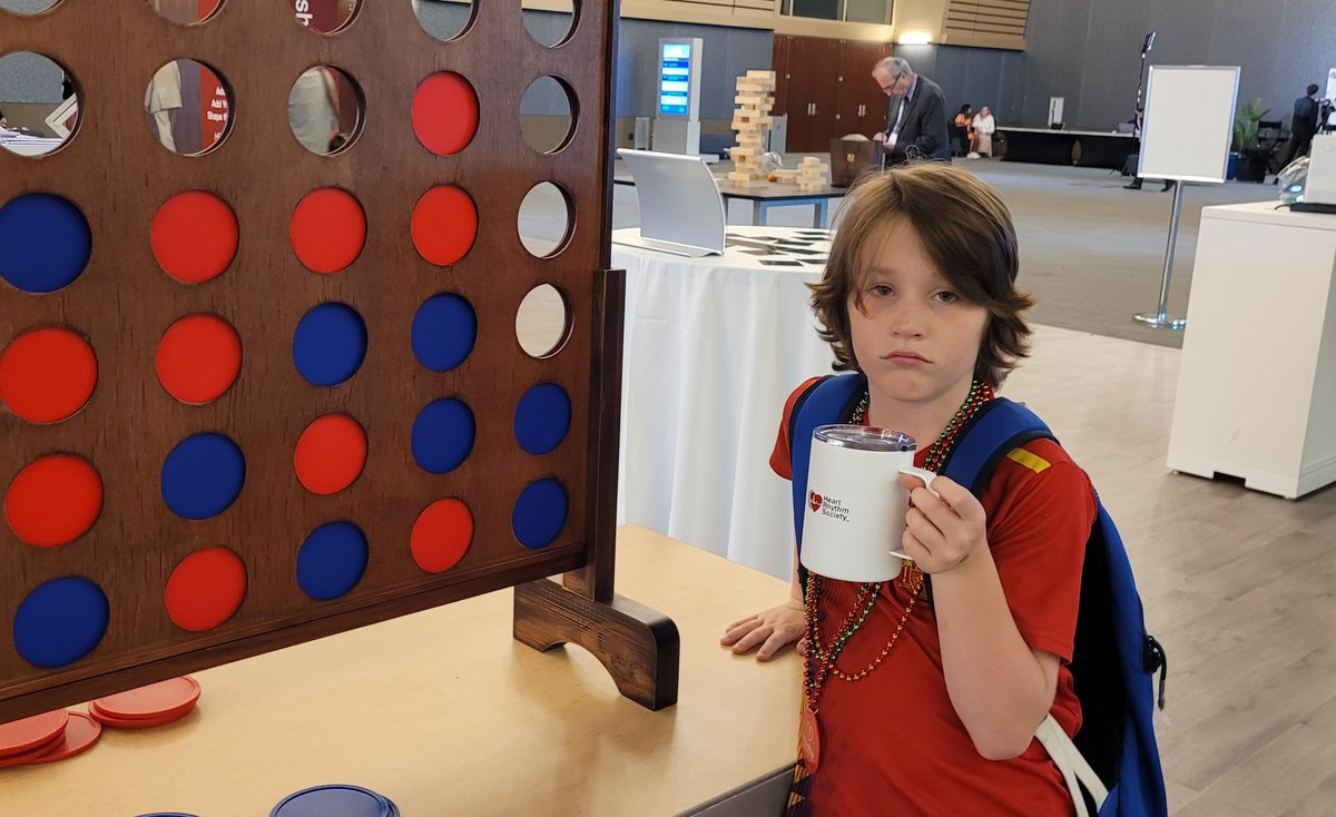David Jones (@ephyswiz) on Twitter photo Maddox was awarded his very own coffee <a href="/hrs_journal/">HeartRhythm</a> travel mug for his dedication and prowess in the field of Connect 4. Maddox was awarded his very own coffee <a href="/hrs_journal/">HeartRhythm</a> travel mug for his dedication and prowess in the field of Connect 4.