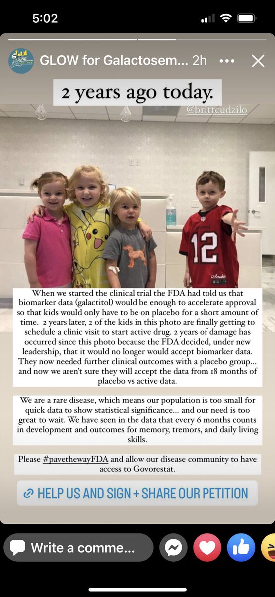 My daughter with no treatment options joined a #drugtrial 3 years ago. #FDA has changed its requirement many times in the last few years for rare disease making it harder to approval #OrphanDrugs like AT-007. We just found out she was on placebo for 18 months. We now get to