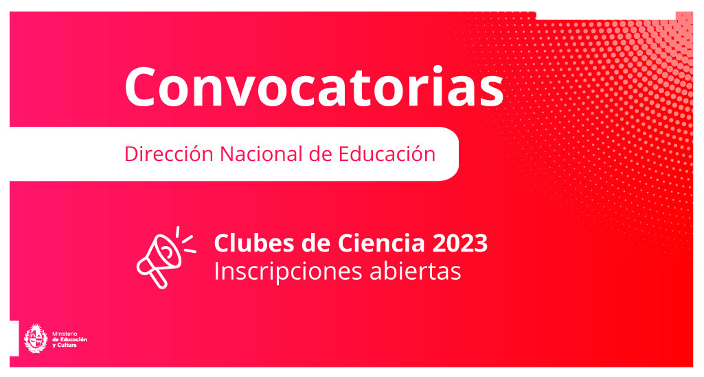 MEC_Uruguay's tweet photo. Inscripciones para actuales y nuevos Clubes de Ciencia en el marco del programa @ccientificauy de @educacion_mec.

⏳ Hasta el 31 de julio
ℹ️  Formulario en línea 👇🏼
https://t.co/41sH6zBnPe… 

#ClubesDeCiencia #SomosMEC https://t.co/XIDSEVqnXL