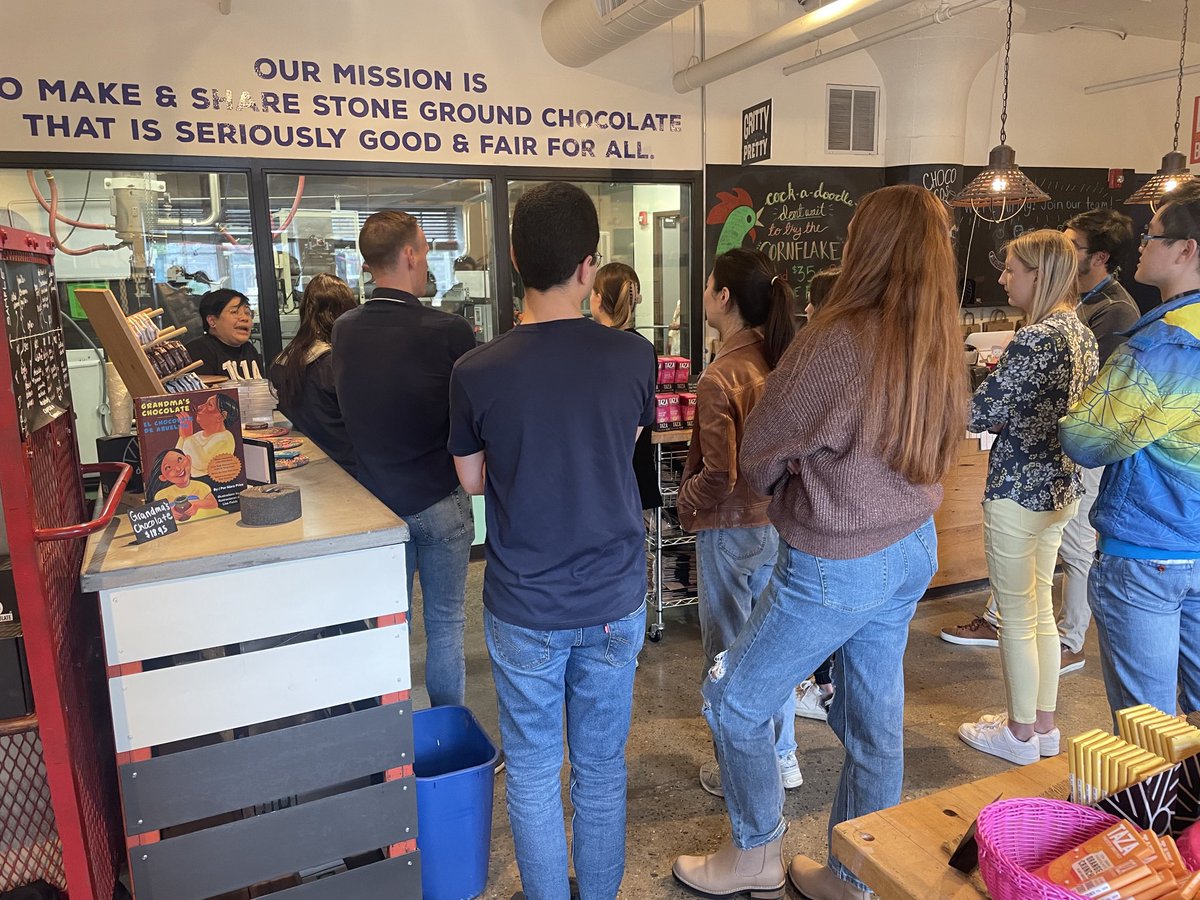 Sweet afternoon ⁦⁦<a href="/TazaChocolate/">TazaChocolate</a>⁩ tour with my lab and ⁦@venkatesh_lab⁩. Thanks to ⁦<a href="/shamsChronicles/">Shams</a>⁩ for organizing!