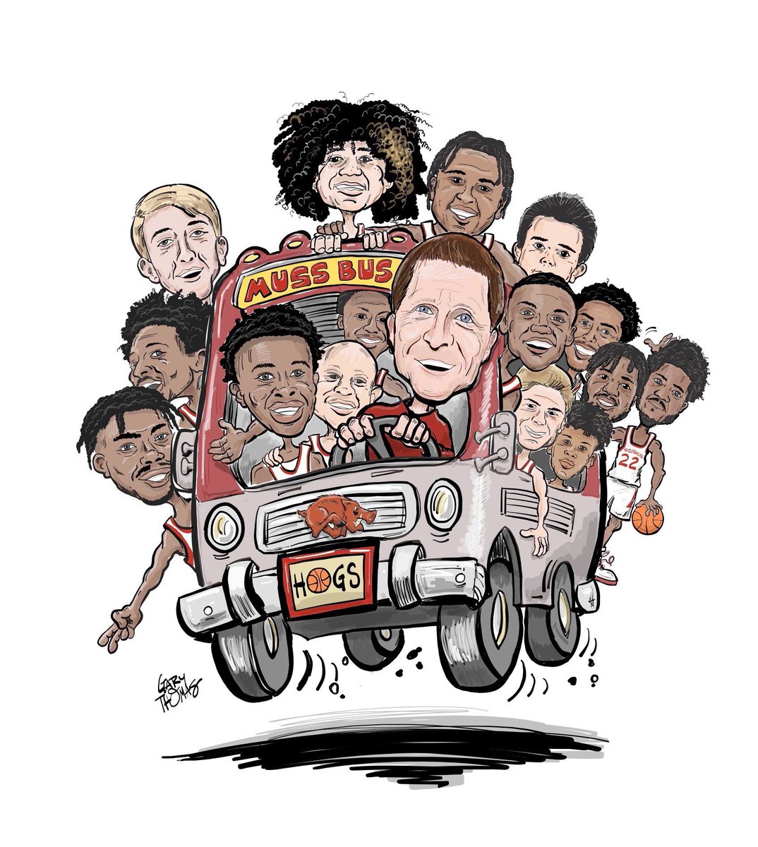 JJAndrews2026's tweet photo. Thankful to be offered an opportunity to join the Muss Bus 🐗🏀 🚌 
Thank you Coach @EricPMusselman for an exciting conversation &amp; I look forward to building a relationship with the @RazorbackMBB coaches! WOO PIG SOOIE 🐗♥️ https://t.co/Ed8CegQyMh