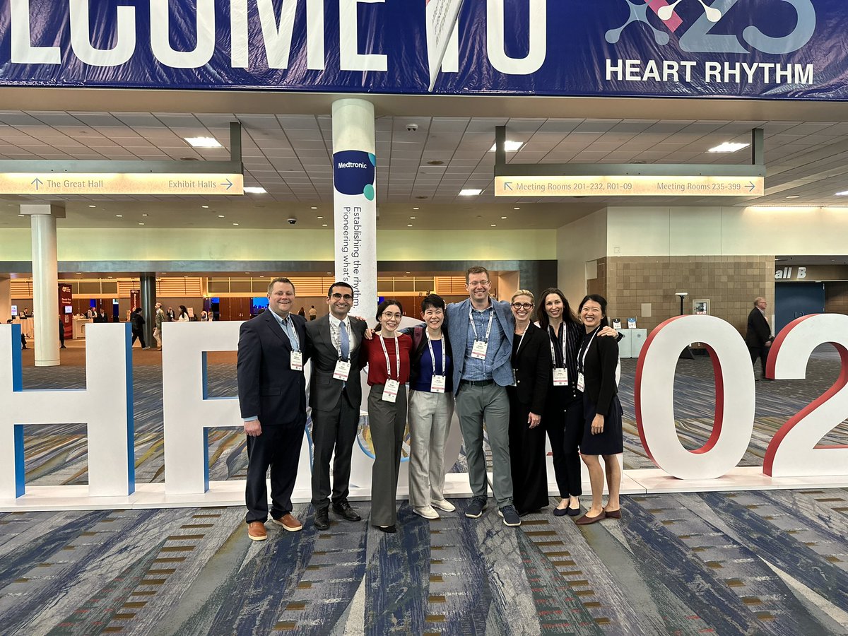 So excited to be at #HRS2023 with my co-fellows! Can’t wait for all the EP learning!! @vumccardsfit @VUMC_heart