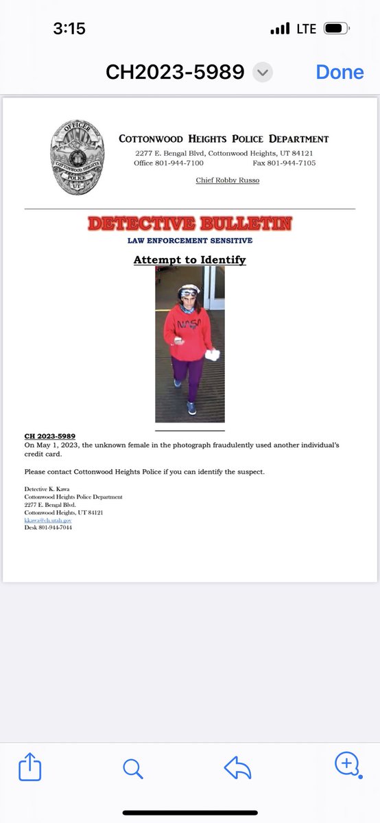 CH Police tweet media