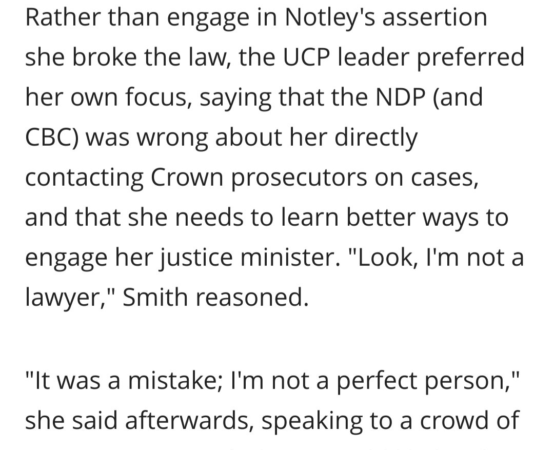 'Hey. I'm just a premier. I can't be expected to know how the law works. I hold only *Liberals* to that standard, not myself'.

#abdebate