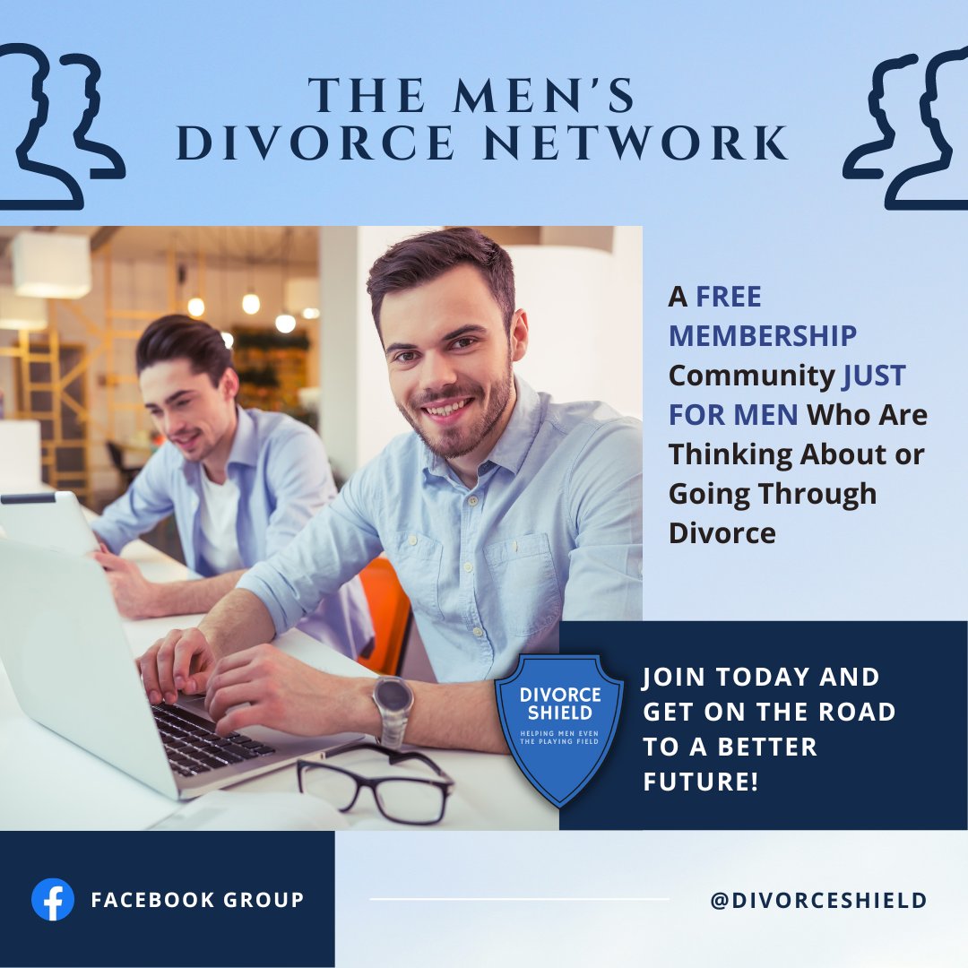 divorceshield's tweet photo. Join the Men's Divorce Network today and embark on a journey to a brighter future.  With an abundance of divorce resources tailored for men, we're here to support you every step of the way. Don't face it alone – connect with a community that understands. https://t.co/D4RV4tftMr https://t.co/6hxhpYFxYV