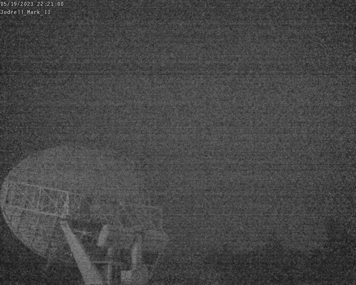 21:21:42 UTC. Now observing the millisecond pulsar PSR B1937+21 with the Mark II telescope.

Rotation period: 1.6 ms
Age: 235 MYr
Distance: 3.5 kpc