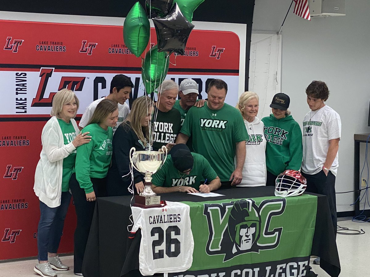 Senior All American Blake Morton sings his commitment to play college lacrosse at York College