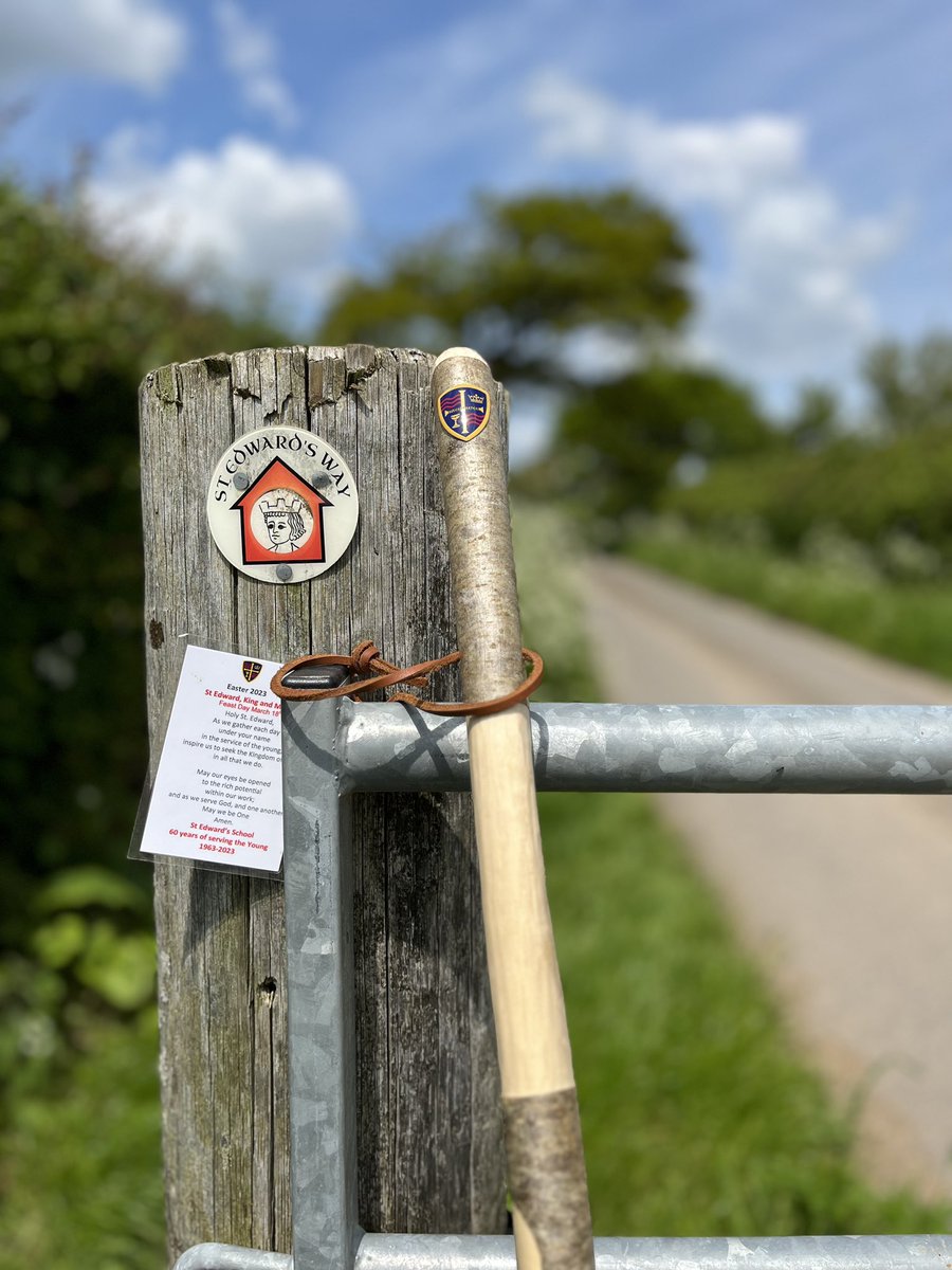 SMLyouth's tweet photo. A great day on Thursday completing another part of the St Edward’s way with @stedwardspoole staff and students. @DioSalisbury.  Also check out the engraved staff! https://t.co/lRItYIvXfK
