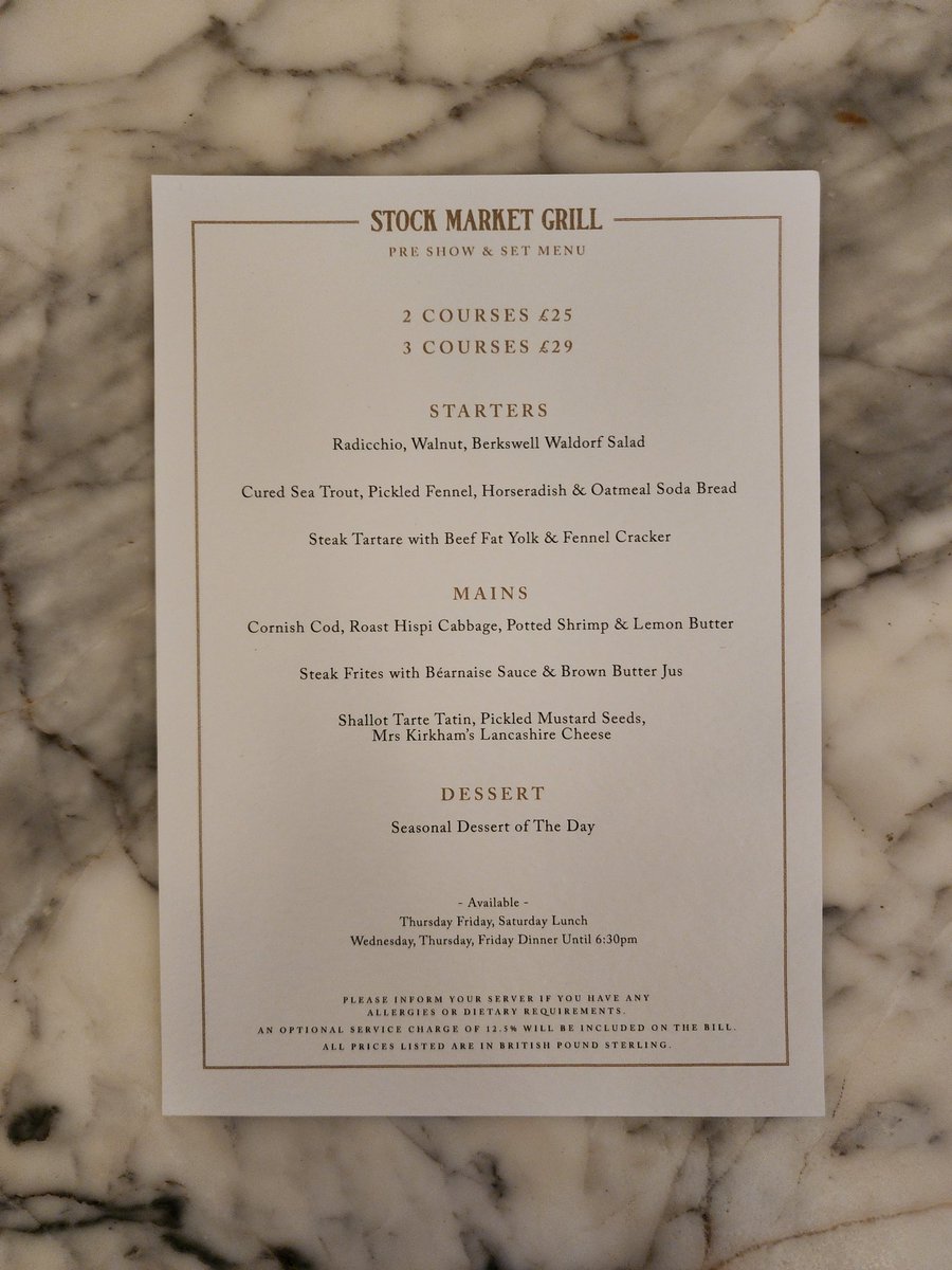 ThomHetheringto's tweet photo. I suspect this is one the best value lunches in town. I had the superb steak tartare and doubled up with a nigh-on perfect steak frites. £25. A steal for this quality. Stock Market Grill at the @StockExHotel is a kitchen in it's groove. https://t.co/WMTxEX1AnE