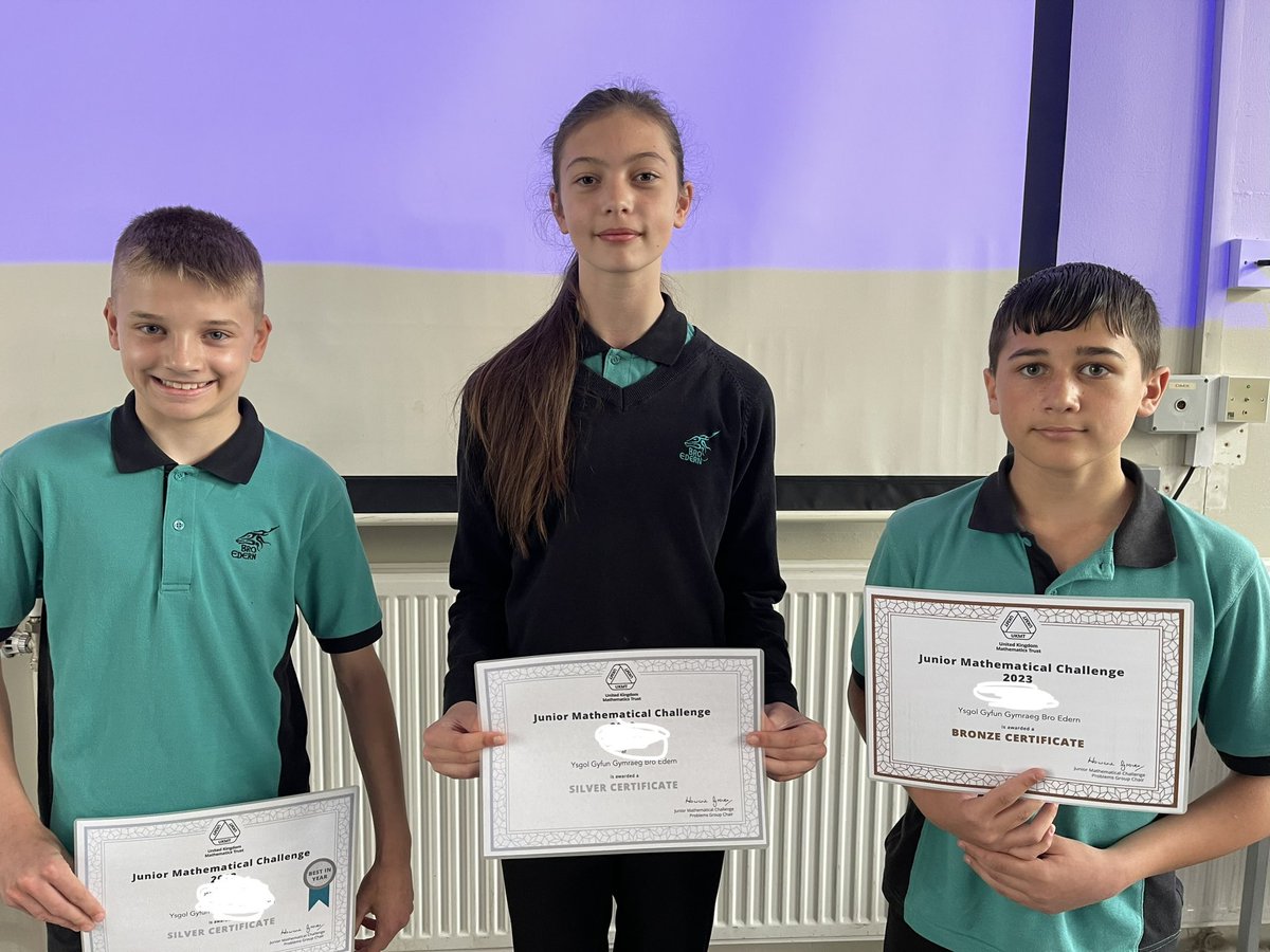UK Mathematics Trust on Twitter "RT BroEdern Llongyfarchiadau mawr i