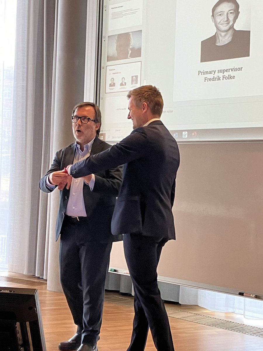Fredrik Folke (@folkefredrik) on Twitter photo Great Day 🔥! <a href="/mads_tofte/">Mads Tofte</a> defended his PhD on Volunteer responder responders 🏃🏼♂️in OHCA in Denmark💔. Fantastic presentation 🥇 and good discussions by <a href="/ffsemeraro/">Federico F Semeraro</a>, <a href="/JacobTfelt/">prof Jacob Tfelt-Hansen</a> and Jacob Møller.
#CopenhagenEMS
#Akutberedskabet
#Hjerteløber
#TrygFonden
<a href="/CopCard/">Copenhagen Cardiovascular Research Center</a> Great Day 🔥! <a href="/mads_tofte/">Mads Tofte</a> defended his PhD on Volunteer responder responders 🏃🏼♂️in OHCA in Denmark💔. Fantastic presentation 🥇 and good discussions by <a href="/ffsemeraro/">Federico F Semeraro</a>, <a href="/JacobTfelt/">prof Jacob Tfelt-Hansen</a> and Jacob Møller.
#CopenhagenEMS
#Akutberedskabet
#Hjerteløber
#TrygFonden
<a href="/CopCard/">Copenhagen Cardiovascular Research Center</a>