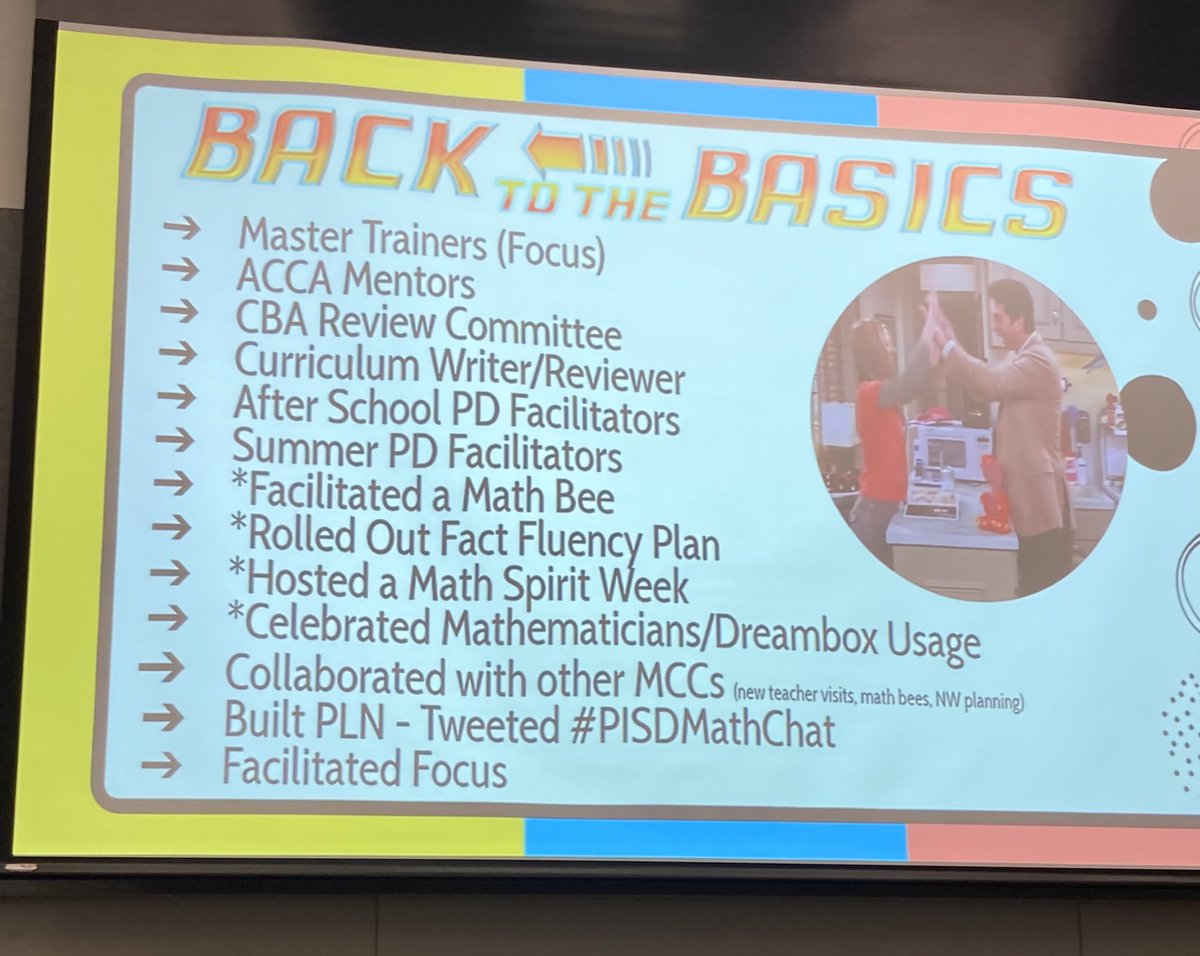 During our last campus coach meeting we had an opportunity to reflect on the many tasks that we are engaged with throughout the school year. It has  been quite a busy and rewarding year! #PISDMathChat