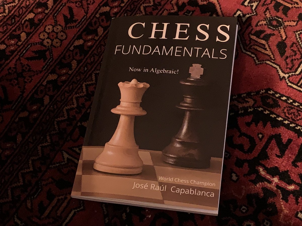 JWPlaysChess's tweet image. A new book to work on: Chess Fundamentals by Jose Raul Capablanca. Somebody studied this book?
#chesspunks #chessfundamentals #chessbooks