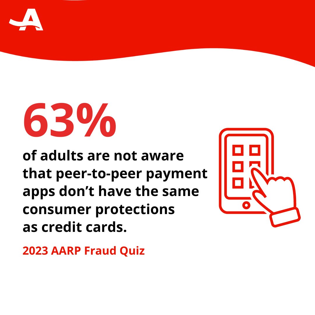 Aarp on twitter peer to peer payment apps like venmo and cash app are