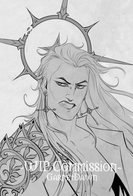 portrait comm WIP ✨rly excited for this one