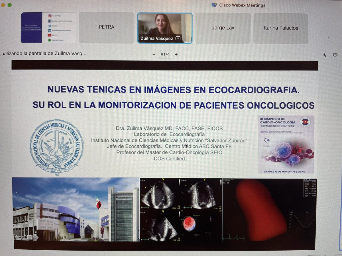 Gracias <a href="/VazyurVasquez/">Zuilma Vásquez</a> por acompañarnos! 
<a href="/silviamakhoul/">Silvia Makhoul</a> <a href="/SAC_54/">Sociedad Argentina de Cardiología</a> <a href="/drakaripalacios/">karina</a> <a href="/gambarte_jimena/">maria jimena gambarte</a> <a href="/jorgelax3/">jorgelax</a>