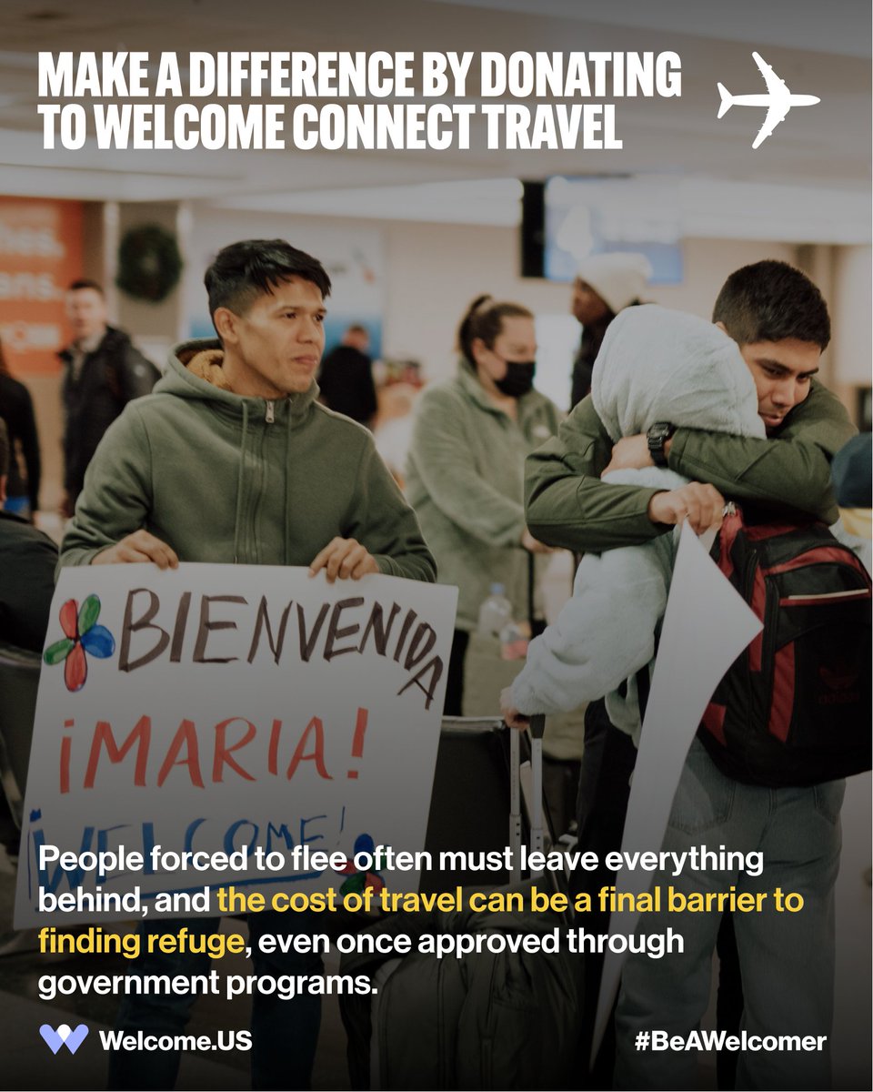 Welcome.US (@welcomeus) on Twitter photo You have the power to transform lives. Welcome Connect Travel, Welcome.US, <a href="/amexgbt/">American Express GBT</a>, and <a href="/miles4migrants/">Miles4Migrants</a> are working to remove the cost barrier of flights for those seeking refuge here through U.S. government programs. You have the power to transform lives. Welcome Connect Travel, Welcome.US, <a href="/amexgbt/">American Express GBT</a>, and <a href="/miles4migrants/">Miles4Migrants</a> are working to remove the cost barrier of flights for those seeking refuge here through U.S. government programs.