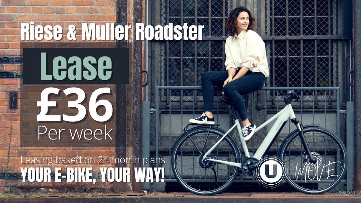 umoveebikes's tweet photo. The stunning @riesemuller Roadster is available for just £36 per week through E-Bike leasing with Bike Flex. Book your experience ride to feel the power. #umoveebikes #bikeflex #riesemuller #roadster #ElectricBike #cycling #bikelife #bike #belfast #ExperienceStore https://t.co/7D8CV7uECd