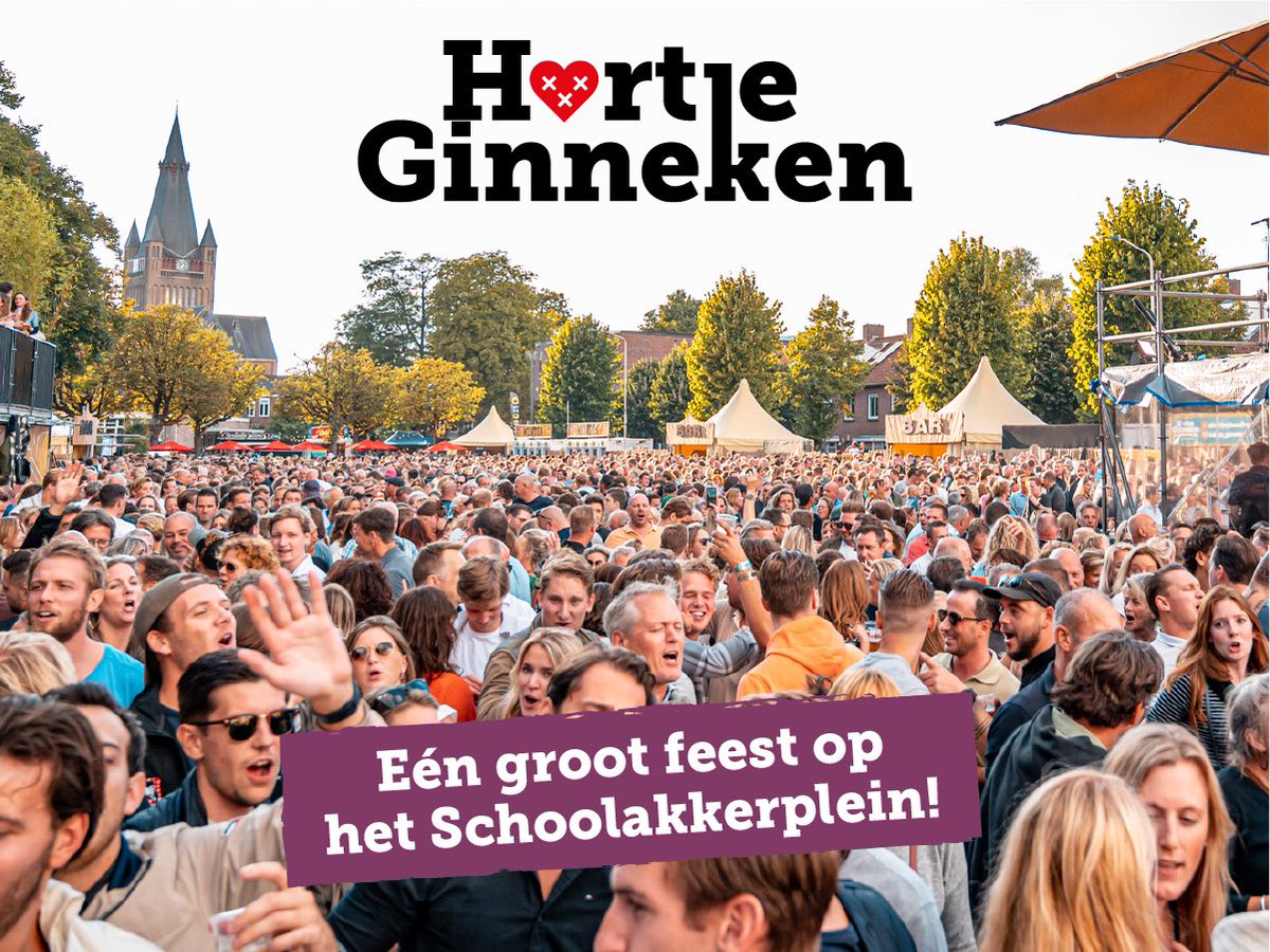 Er komt eindelijk weer een leuk feestje aan in het Ginneken #breda. @hartjeginneken 2023 op 9 september! Feestje van het jaar! 

#feest #festival