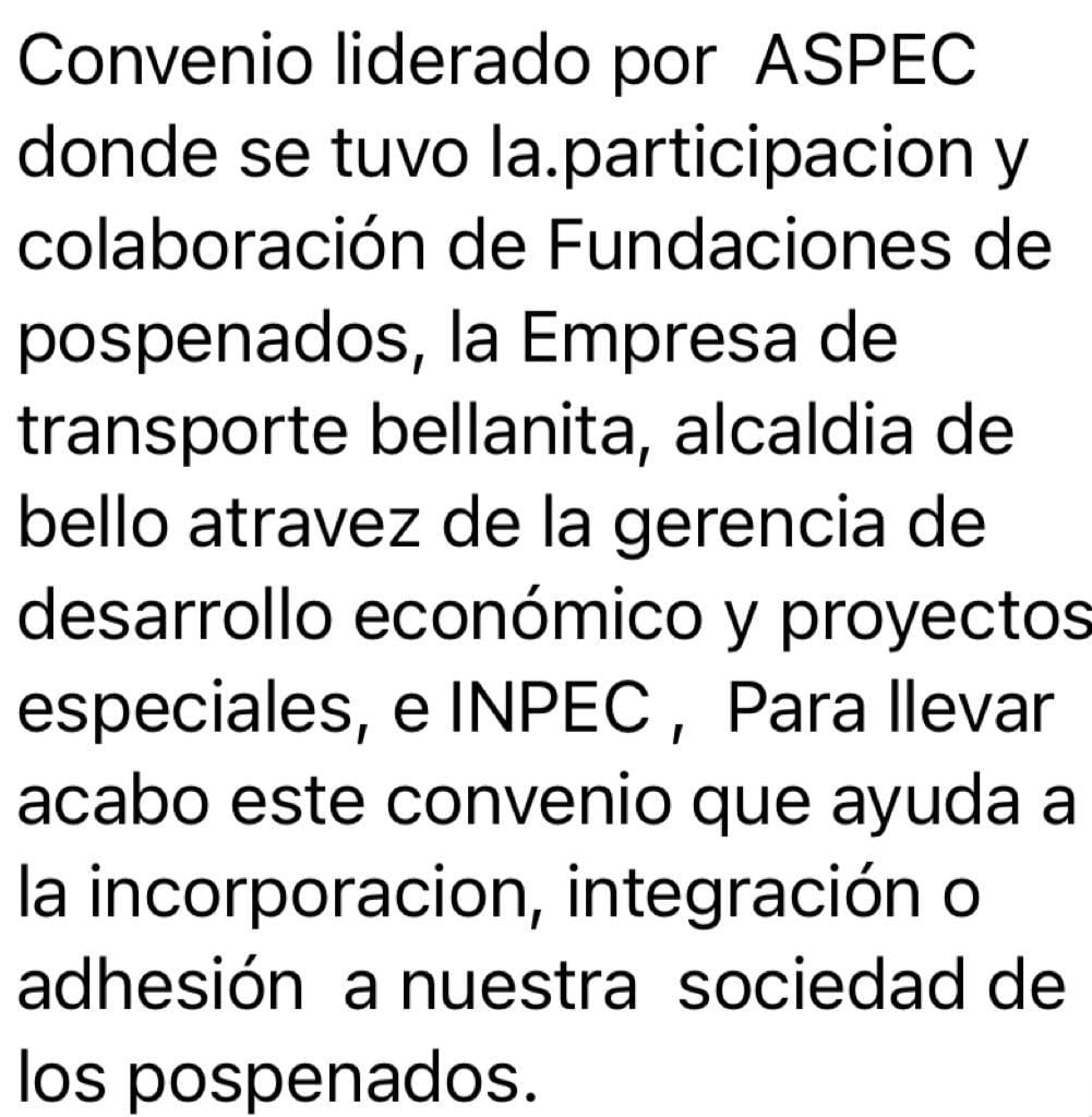 Aspec, presente en la gestion penitenciaria, actuando a favor del sistema penitenciario de colombia.

elbellanita.com/hay-convenio-d…